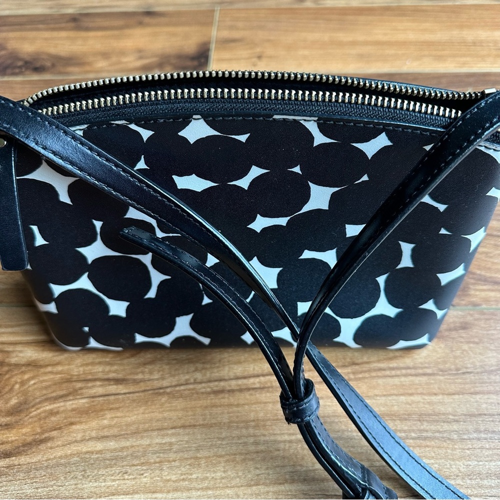 Kate Spade  Splodge Dot cross body bag in black & white - Picture 6 of 10